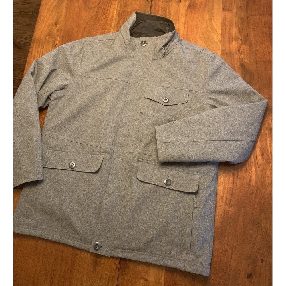 LL Bean 3 in 1 PrimaLoft Tek Parka Jacket Coat Lined 284416 Mens L Reg No Hood